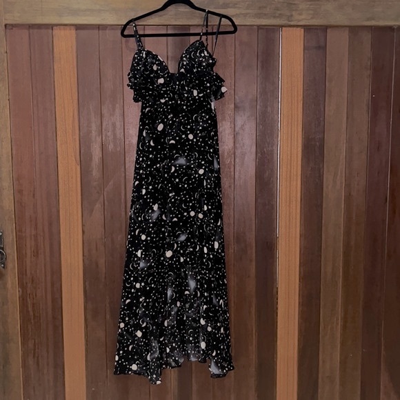 “Nola” Celestial Print Maxi Dress - Picture 6 of 7